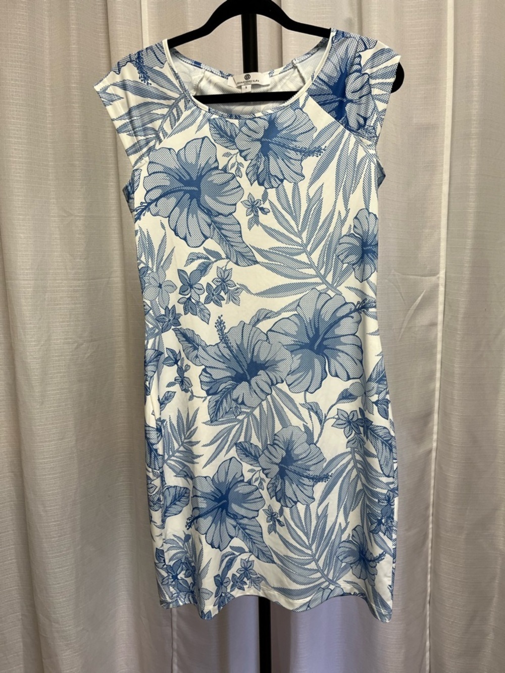 Jean-Pierre Klifa blue and white floral dress | size small